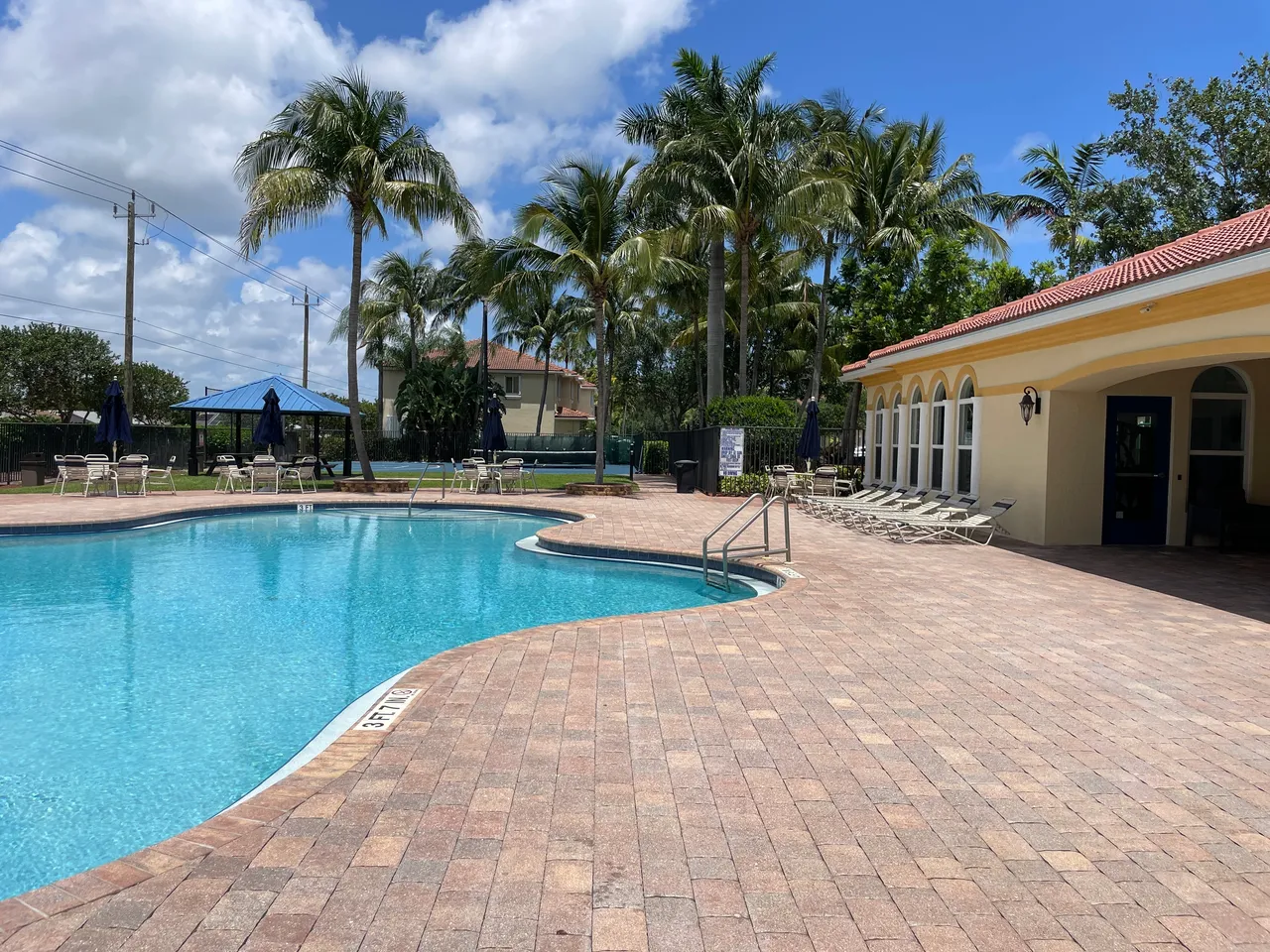 Commercial pool and deck area